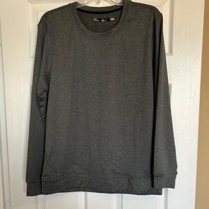 Legend Discovery men’s gray crew neck performance sweatshirt size large
